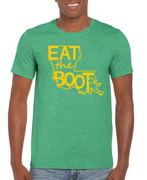 Eat The Boot: Irish Green and Yellow