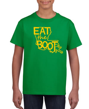 Eat The Boot Youth: Irish Green and Yellow