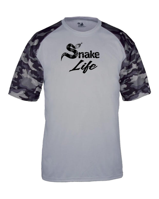 Snake Life Youth: Silver Camo Sleeve