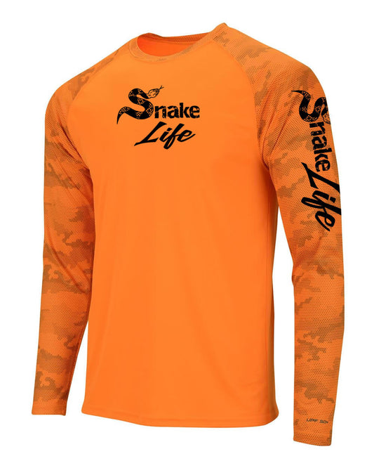 Snake Life: Orange Long Camo Sleeve