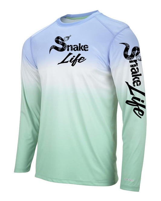 Snake Life: Blue and Mint Long Sleeve