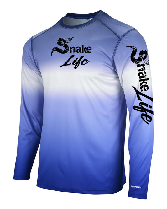 Snake Life: Navy and Royal Blue Long Sleeve