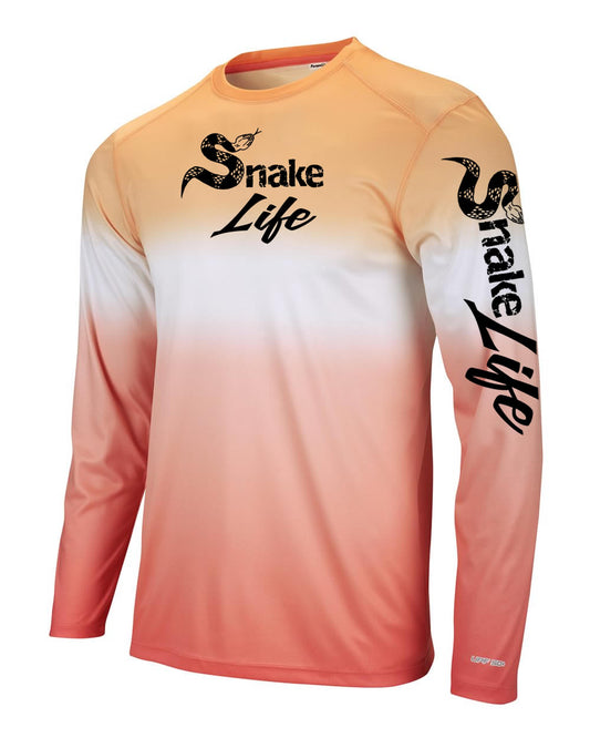 Snake Life: Peach and Coral Long Sleeve