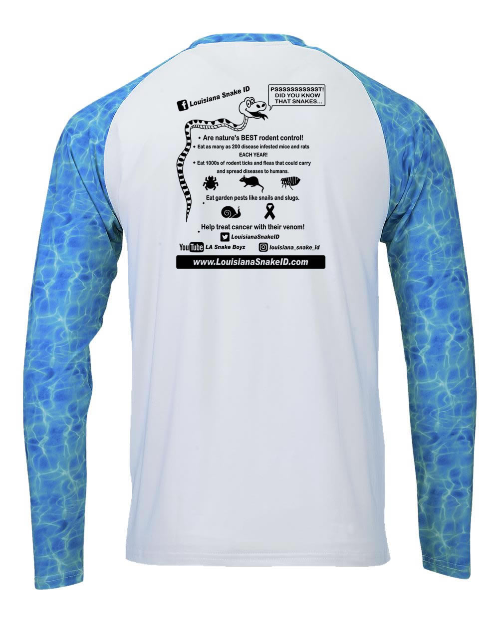 Snake Life: Blue Long Water Sleeve