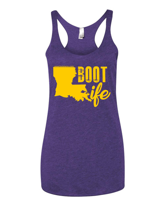 Purple Women's Tank: Boot Life