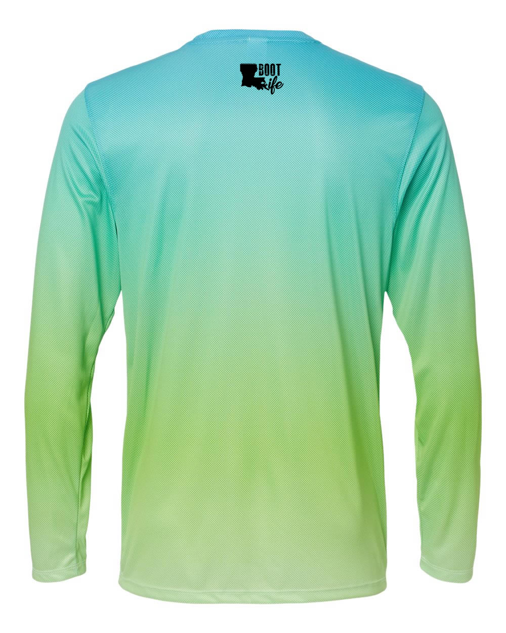 Blue and Green Long Sleeve: Boot Life