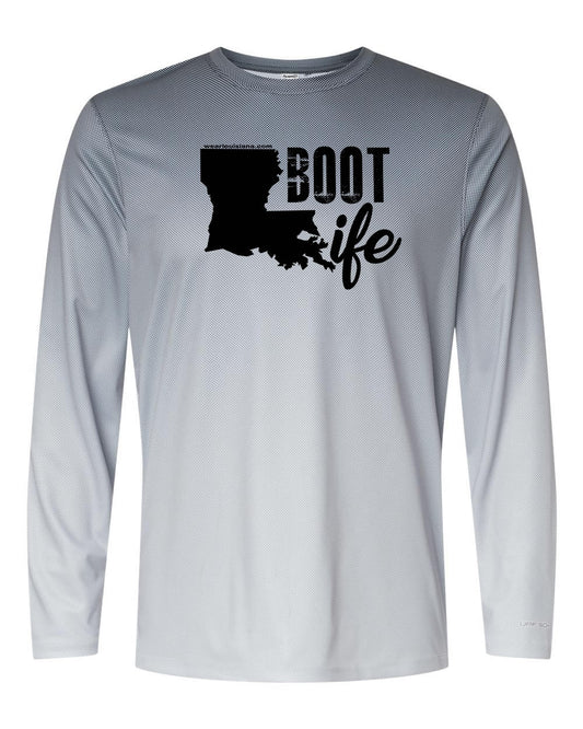 Fading Grey Long Sleeve: Boot Life