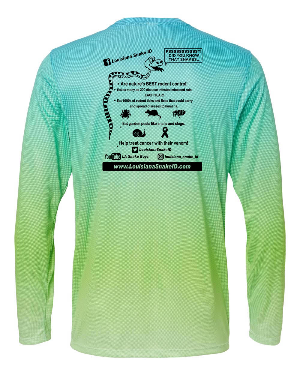 Snake Life: Blue and Green Long Sleeve