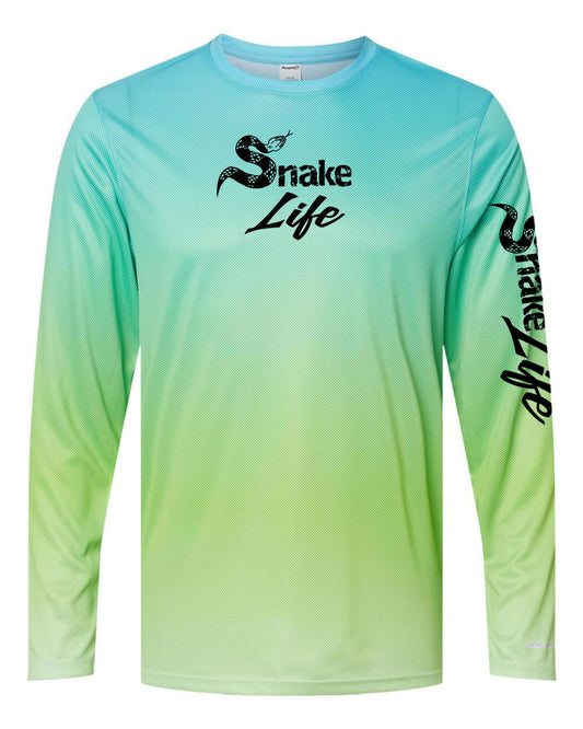 Snake Life: Blue and Green Long Sleeve